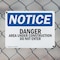 Signmission Danger Area Under Construction Do Not Enter OSHA Notice Sign, Plastic, 14in W x 10in L, 2PK OS-2PACK-NS-P-1014-L-10894 - alternate 6